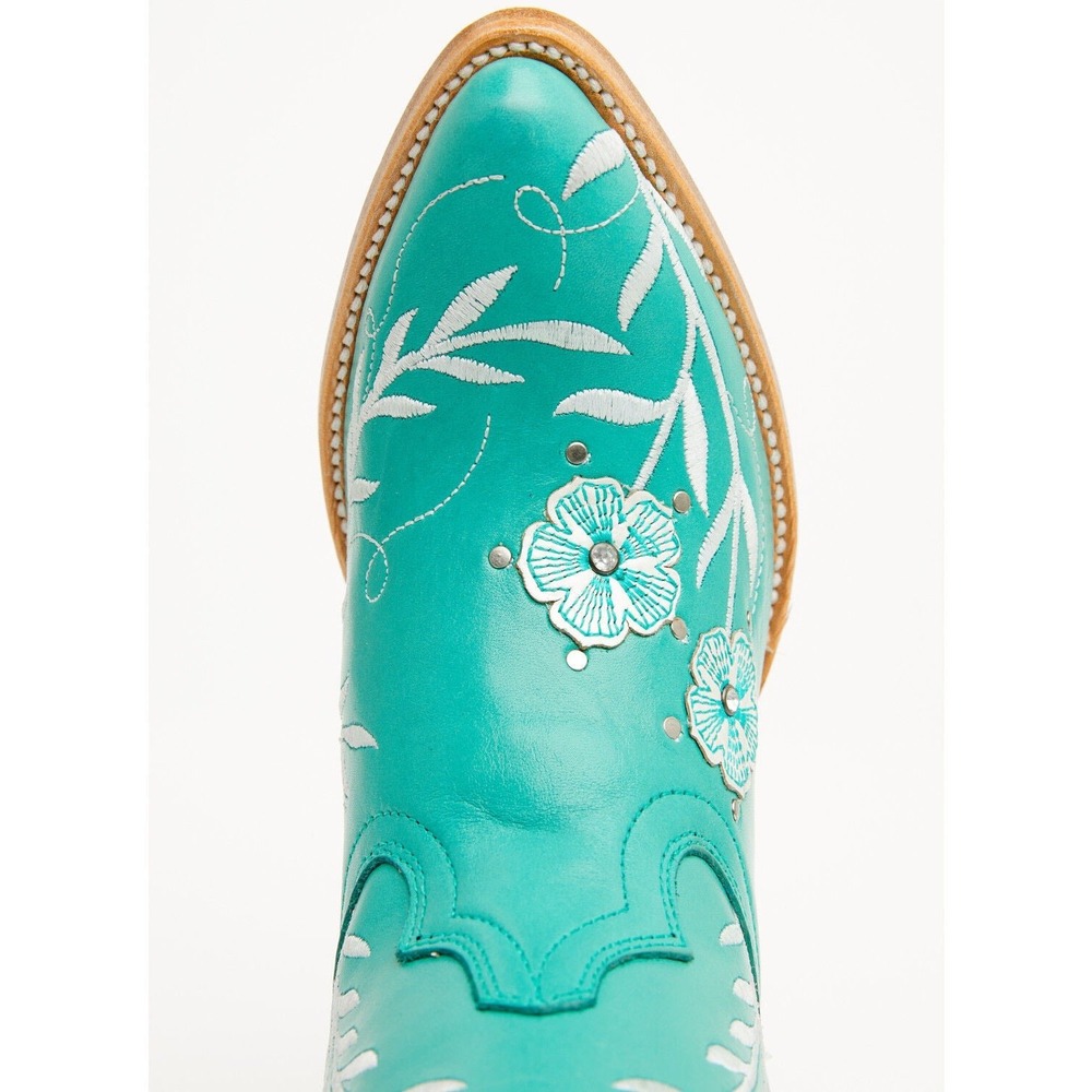 Ariat Romance Floral Embroidered Boho Turquoise Tall Western Boots Women's 9 - Picture 6 of 15